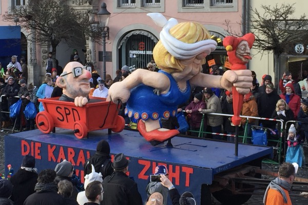 <span>Merkel und Schulz<br>2018<br>Komitee Braunschweiger Karneval</span>